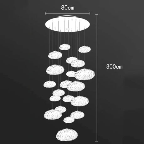 Twenty six light version drawn with an 80 cm plate and a 300 cm drop