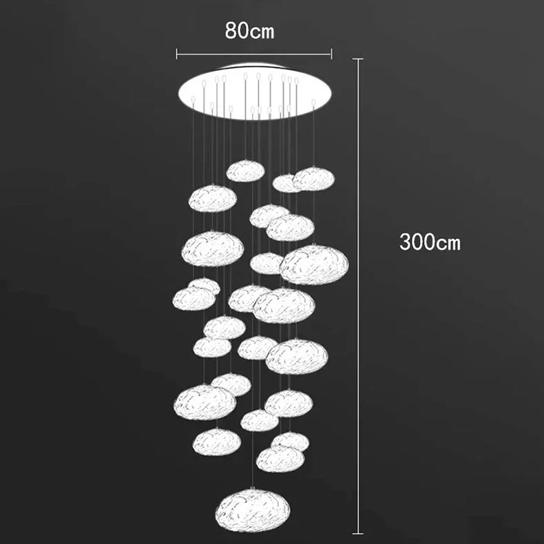 Thirty six light version drawn with an 80 cm plate and a 300 cm drop