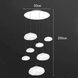 Seven light version drawn with a 50 cm plate and a 200 cm drop marked