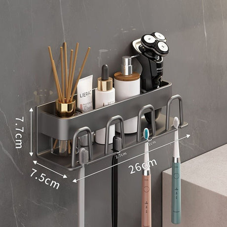 Moisture-resistant bathroom organizer for daily toiletries