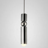 The chrome single pendant shown against a pale background