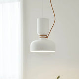 Cream pendant hung in front of a bright window