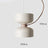 Dimension card for the cream pendant 28 cm across and 30 cm tall