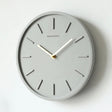 Fjordline Nordic Cement Wall Clock With Metal Pendant