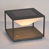 The frame seen from above with the solar panel set into the top plate