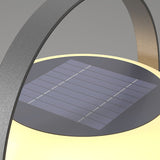 The solar cell set into the top of the diffuser under the metal handle