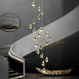 elegant crystal pendant for staircases
