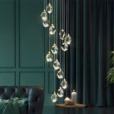 NyraLace Spiral Chandelier Multi-Light Configuration View - OpalDwell