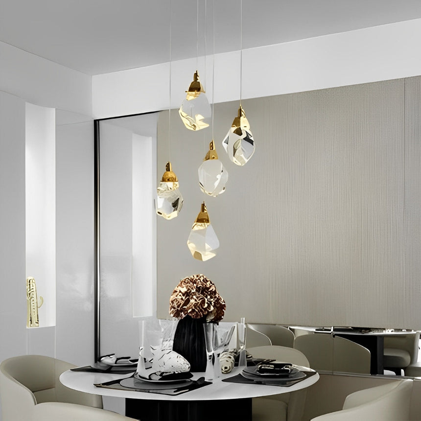 postmodern crystal pendant light fixture