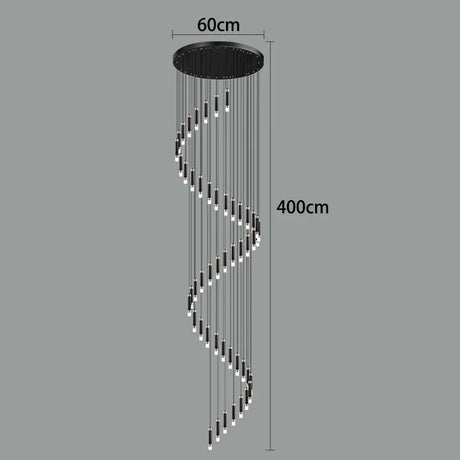 Thirty six light version drawn with a 60 cm plate and a 400 cm drop