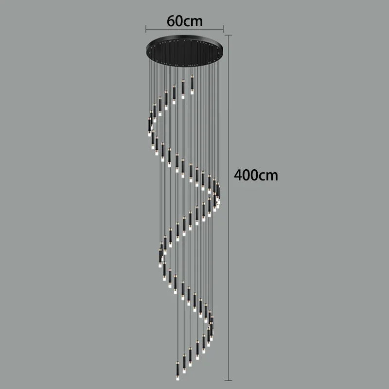 Thirty six light version drawn with a 60 cm plate and a 400 cm drop