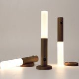 Three tubes on a pale surface, two standing on bases and one laid flat