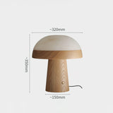 Dimension drawing of the stone table lamp, 32 cm wide and 35 cm tall
