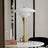 Frosted glass shade table lamp for living room
