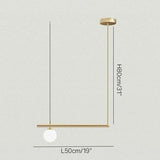 Single light version drawn at 50 cm long with the 80 cm height marked