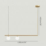 Two light version A drawn at 88 cm long with the 93 cm height marked