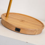 Close view of the oval ash base showing the port set in its edge