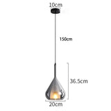 The single version drawn with the 20 cm width and the 150 cm drop marked