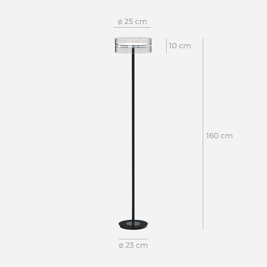 Glass Wall Lamp with ambient lighting for office | OroDwell