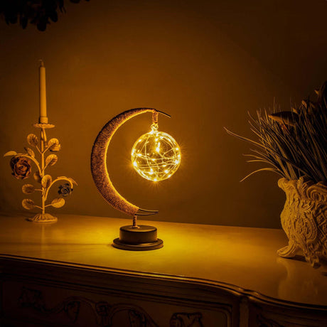Enchanted Moon Glass Pendant Light – moon design for bedroom and living room | OroDwell