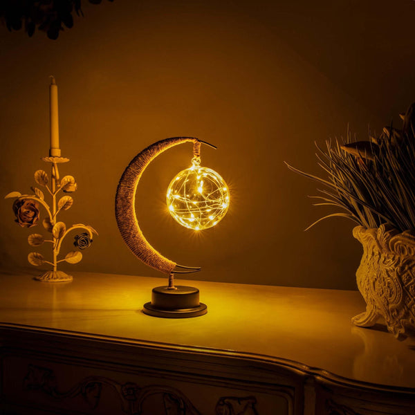 Enchanted Moon Glass Pendant Light – moon design for bedroom and living room | OroDwell