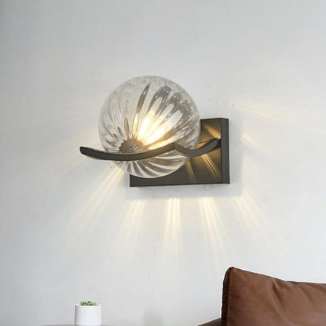 Glass Wall Lamp with ambient lighting for hallway | OroDwell