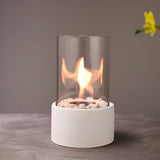 Glass oil lamp medium size view