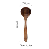 Teak utensils for delicate cookware protection