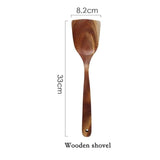 Lightweight teak utensils for home chefs