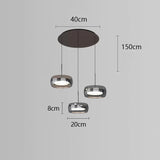 Vellin clear glass pendant light close-up detail