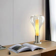 Glass Table Lamp with ambient lighting for office | OroDwell
