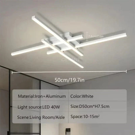 Metal Ceiling Light Energy Efficient Design