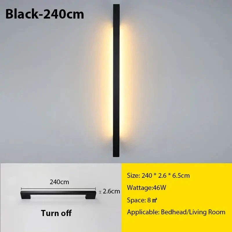 Slim LED Wall Lamp Design Detail Close-Up