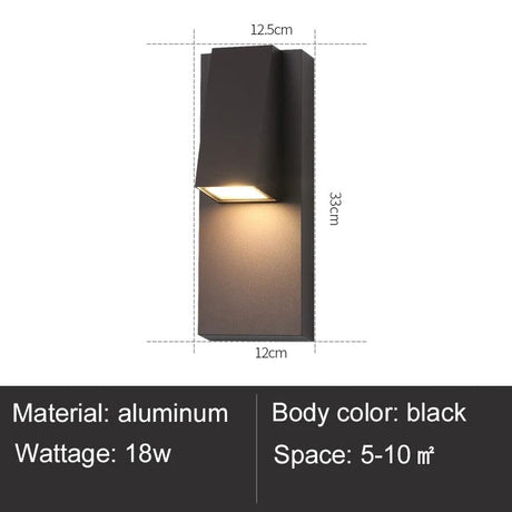 Weatherproof wall sconce for entryway