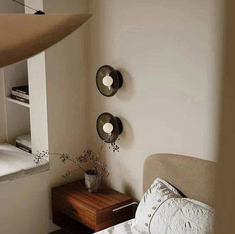 Glass wall light for living room ambient glow
