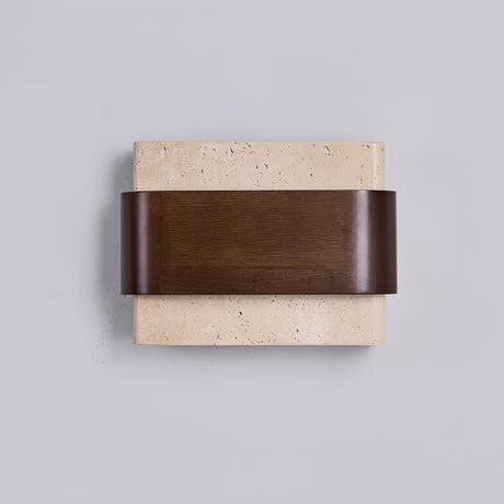 The block seen at an angle showing how shallow it sits on the wall