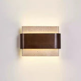 The lit block seen straight on, the stone glowing at its top edge
