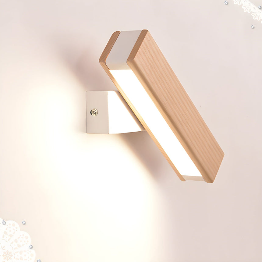 The bar turned steeply on its bracket so the beam leaves at an angle