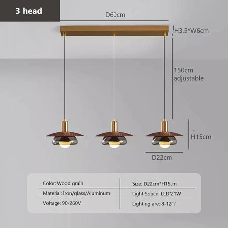 The three head version drawn with the 60 cm plate and the 150 cm drop marked