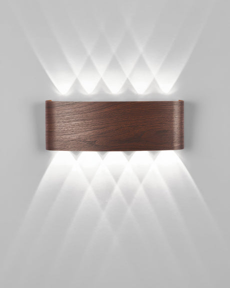 Warm glow wall sconce for living room