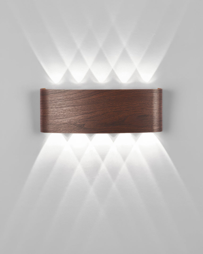 Warm glow wall sconce for living room