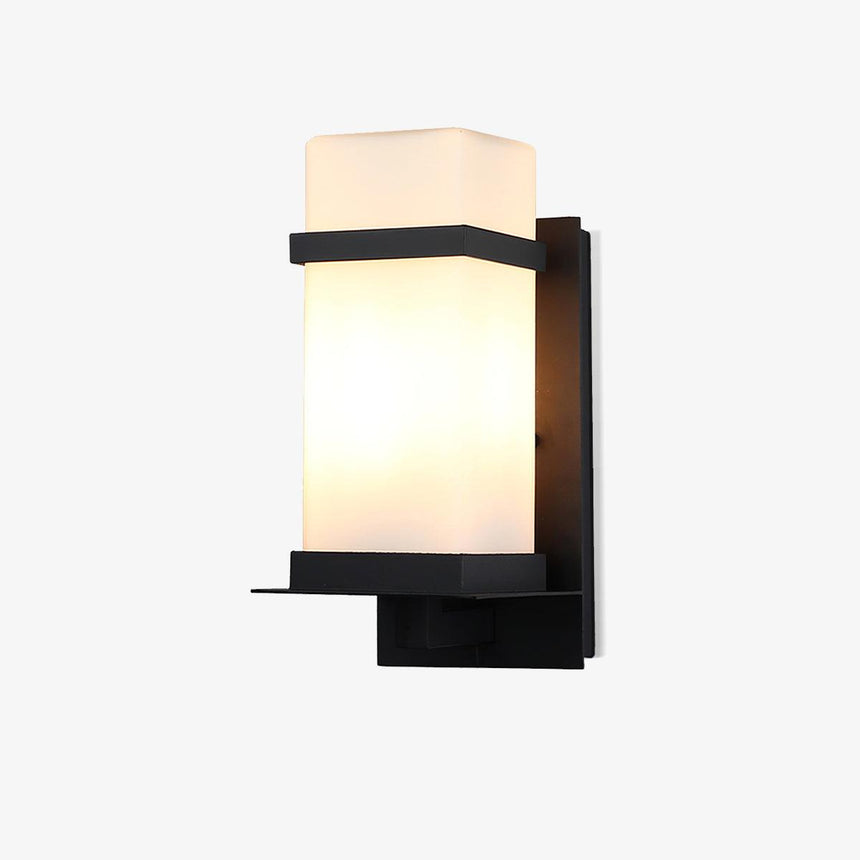 The light lit on a white background, showing the ledge under the glass