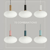 Fluted Glass Pendant Lamp for Bedroom Decor