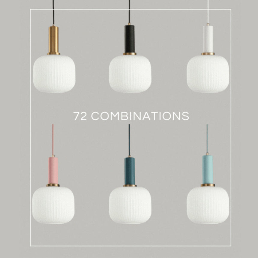 Nordic Pendant Lamp in Brown Finish