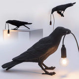 Rookhaven Raven Bird Table Lamp for Living Room
