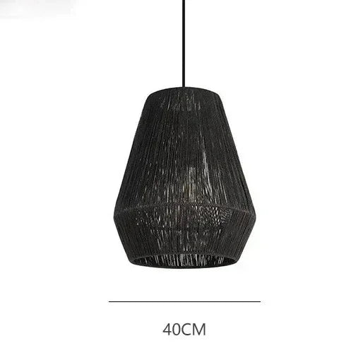 Dimension card for the 40 cm wicker dome in black