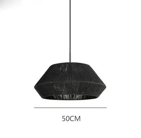 Dimension card for the 50 cm wicker dome in black