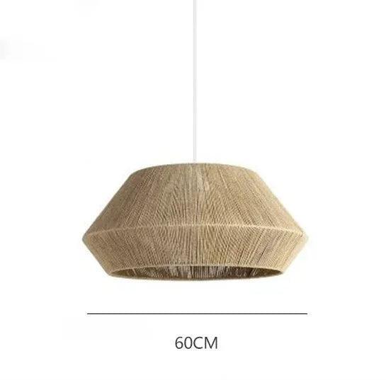 Dimension card for the 60 cm wicker dome in the natural finish