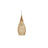 Natural wicker teardrop shade photographed against white