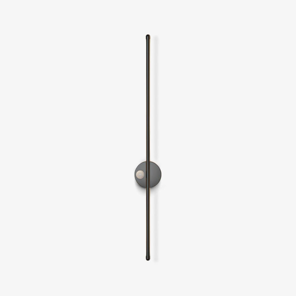 A slim black rod on a round hub, standing vertical and switched off